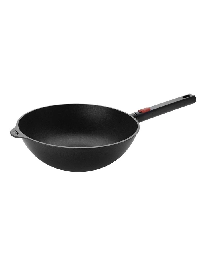 Eco Logic Detach Handle Induct Wok 28cm in Black