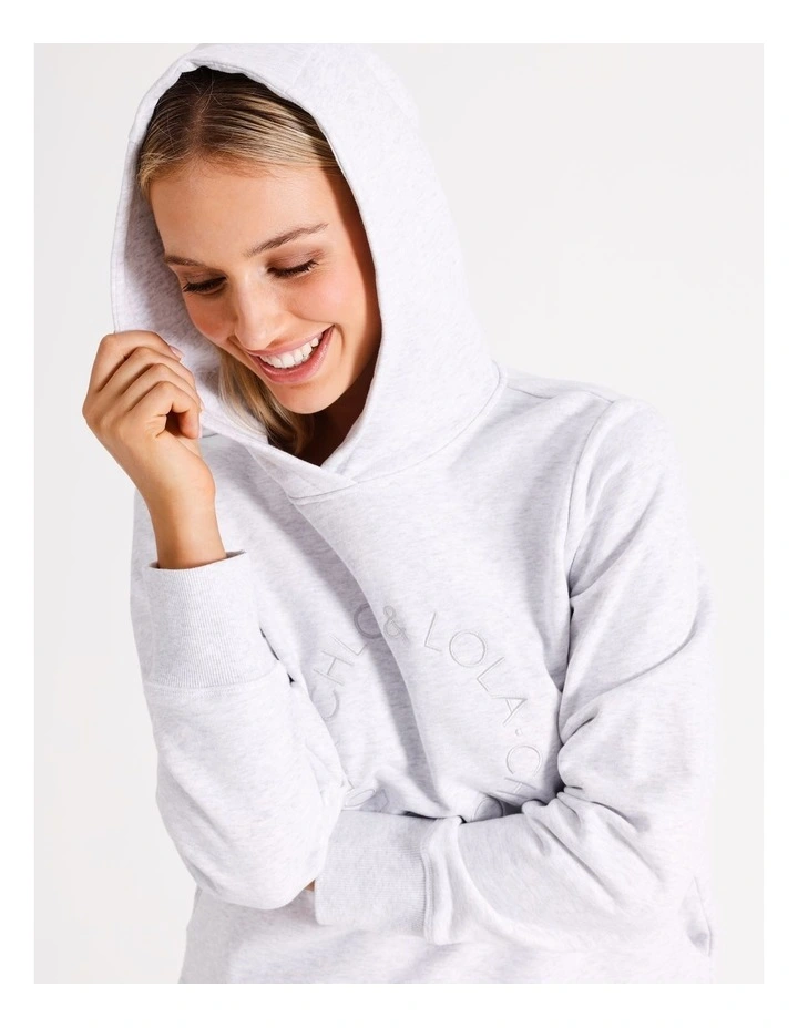 Logo Hoodie in Grey Marle