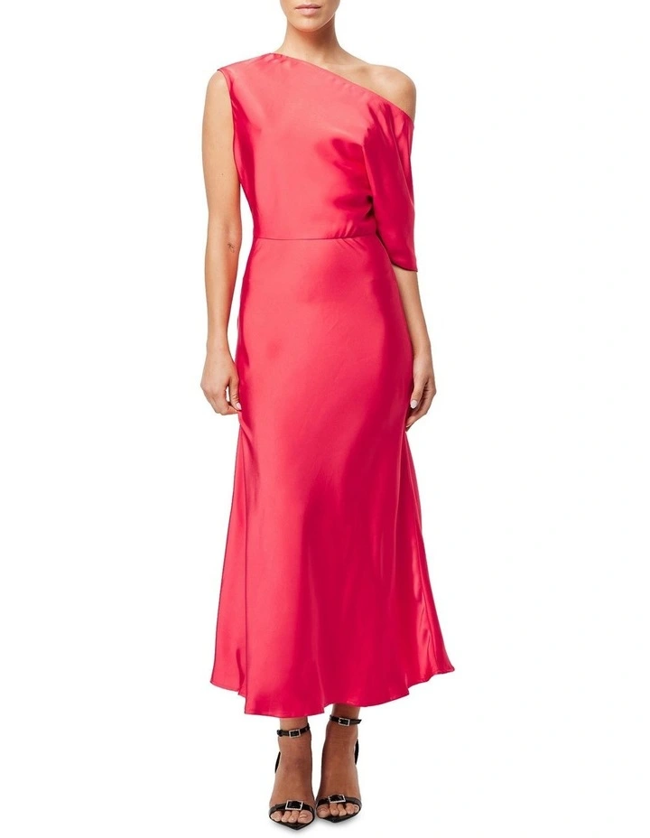 Love in The Dark Midi Dress in Watermelon