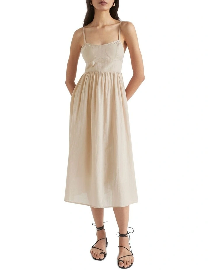 Corseted Midi Dress