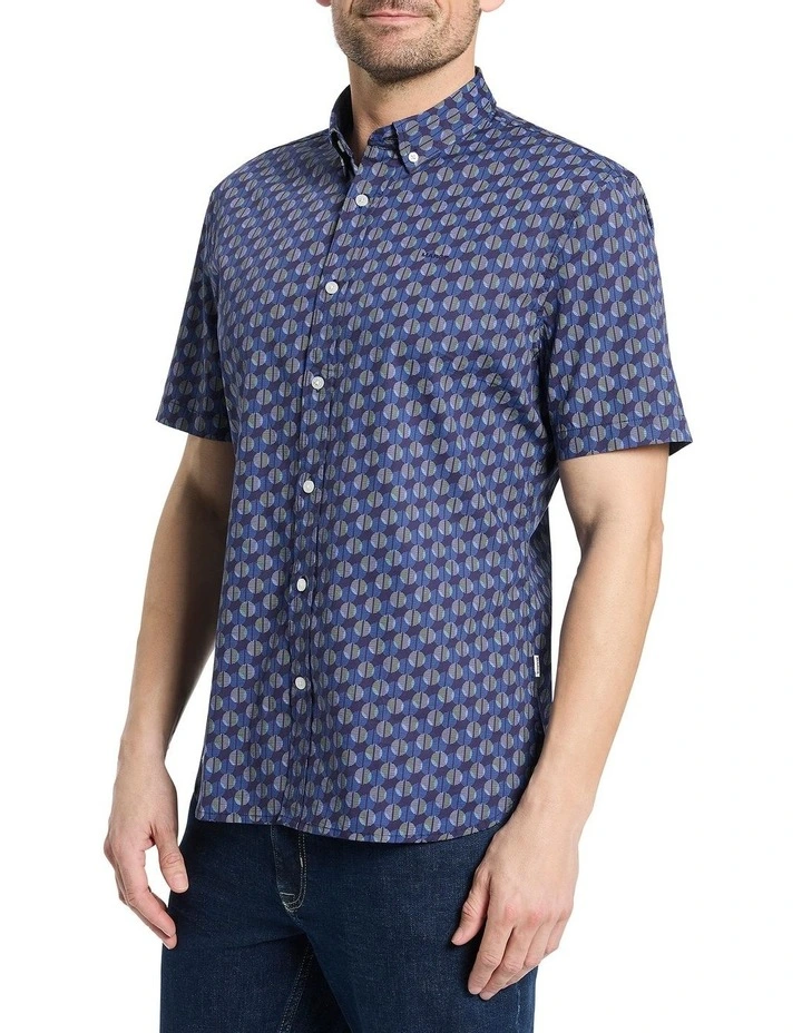 Spot On Shirt in Navy Multi