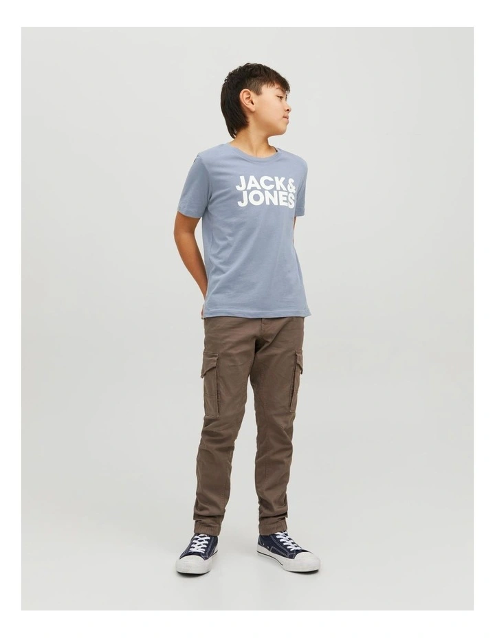 Corp Logo T-shirt in Flint Stone