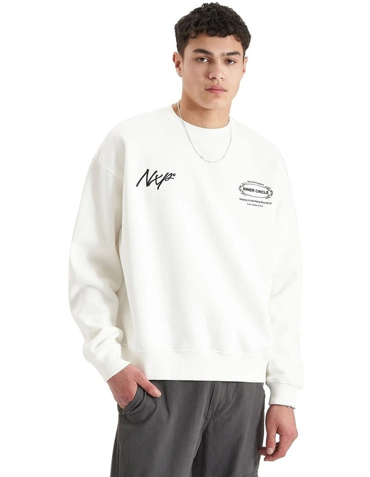 Dome Heavy Box Fit Sweater in White