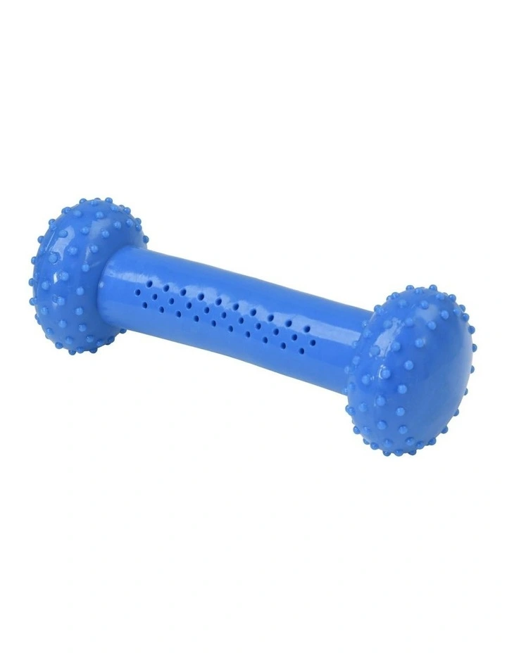 Thirst-Quencher Cooling Dumbbell Dog Toy 16x5.3x5.3cm in Blue