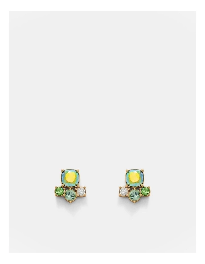 Barbarella Stud Earrings in Green