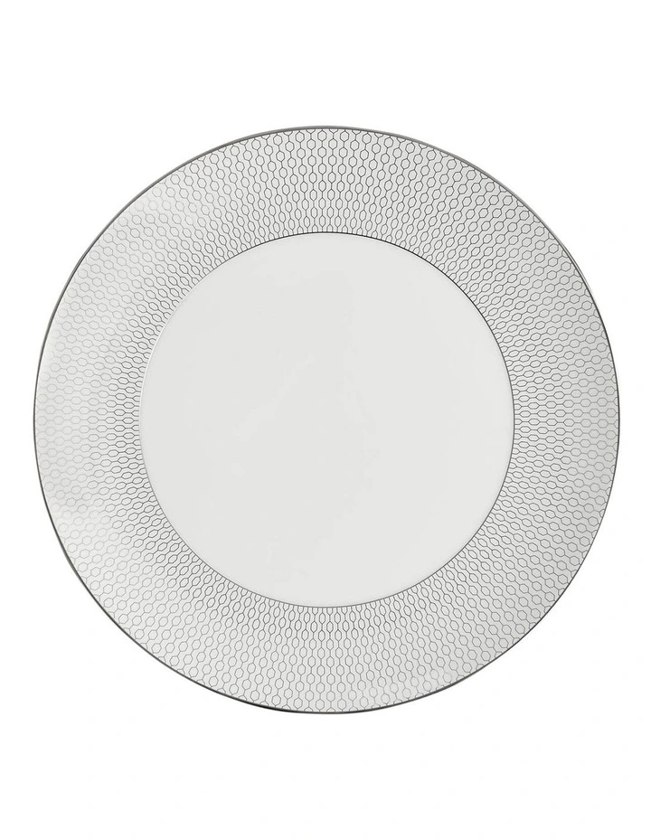 Gio Platinum Plate 28cm in White
