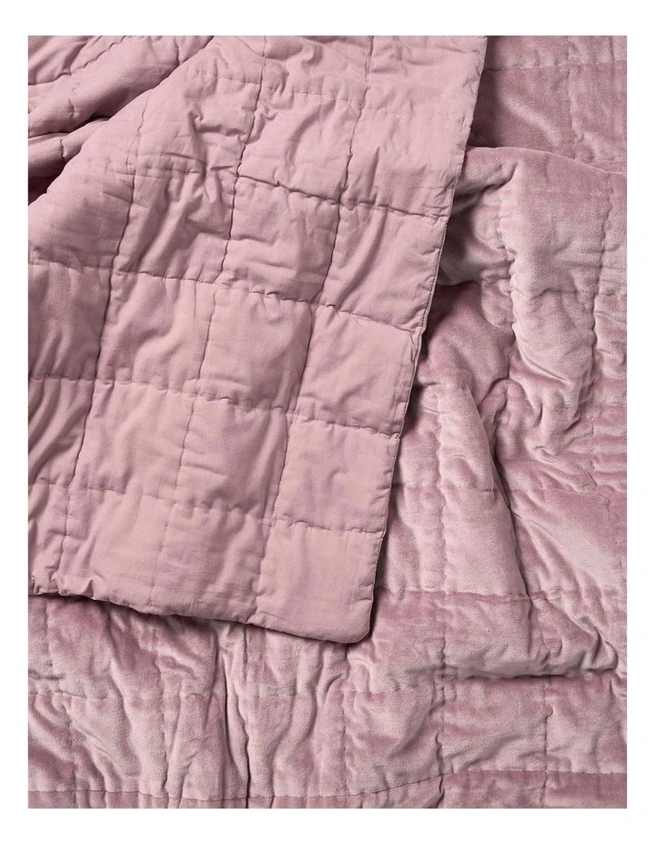 Luxury Velvet Throw in Heather