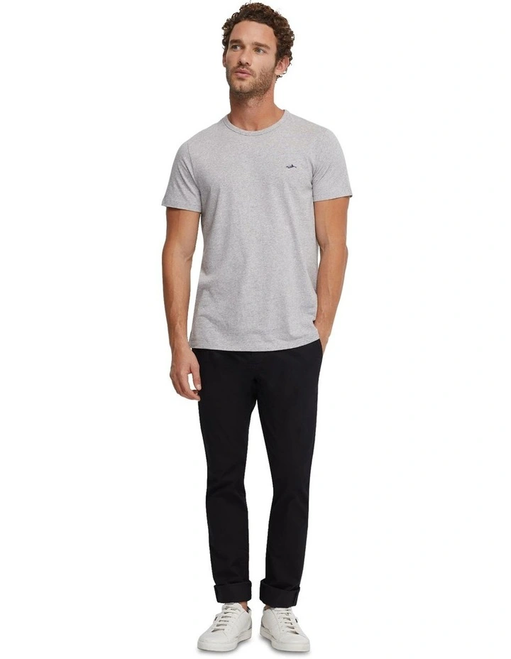 Ben Cotton Crew Neck T-shirt in Grey