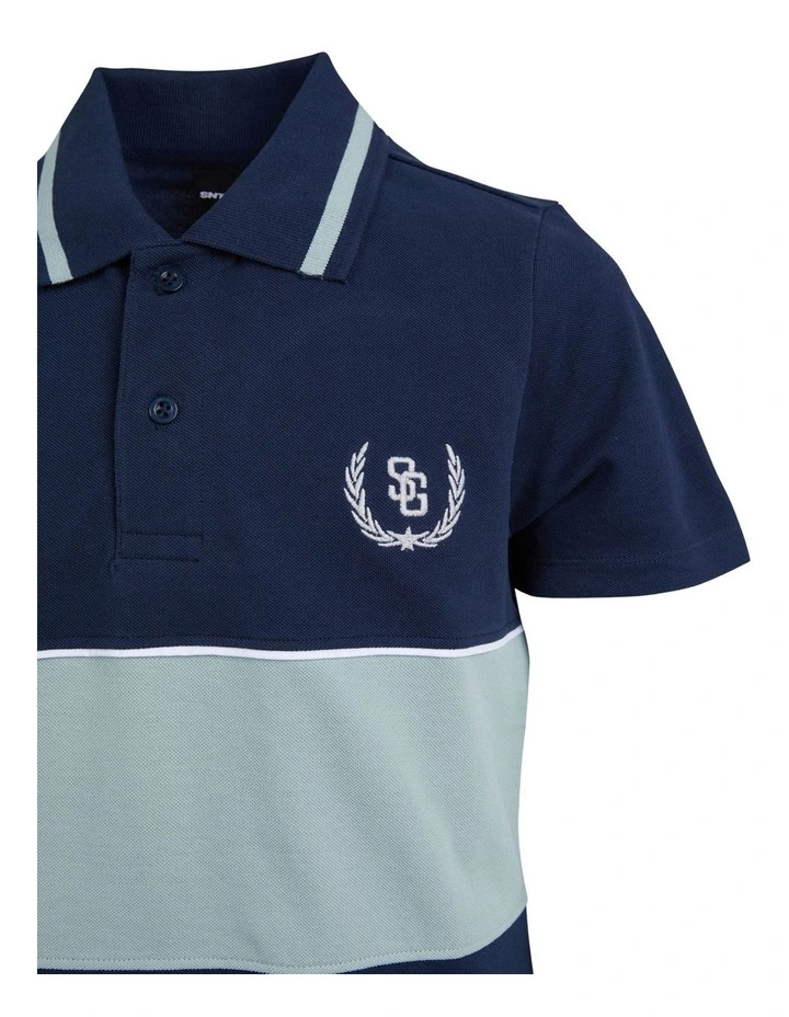 Clubhouse Polo T-shirt (3-7 Years) in Navy