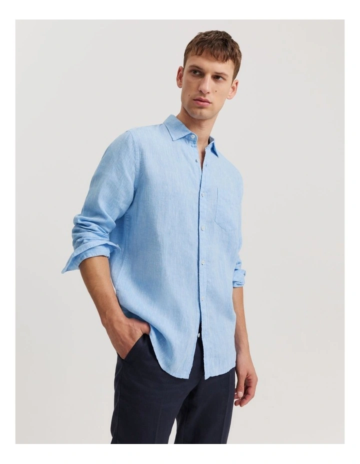 Regular Fit Shirt in Pale Blue
