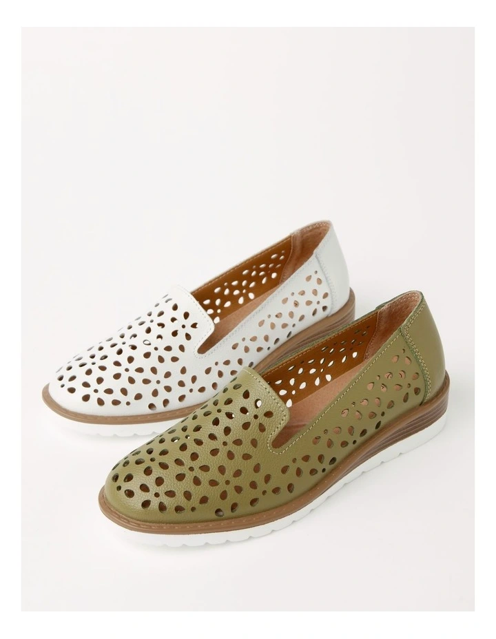 Aries Flat Shoes in Khaki
