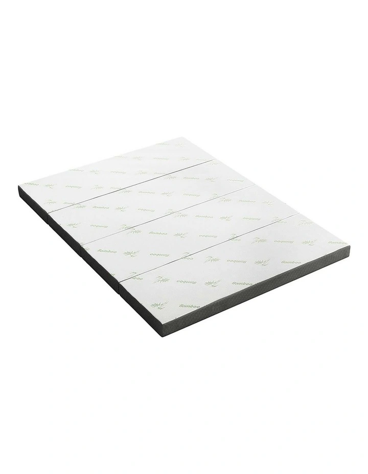 Bamboo Folding Foam Mattress Queen in Multi