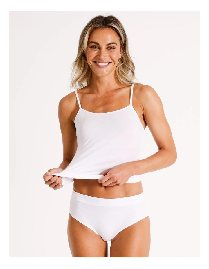 2 Pack Organic Cotton Full Brief in White