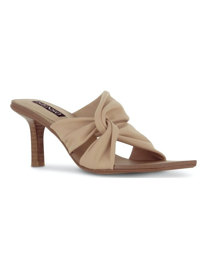 Mila Heeled Sandals in Taupe