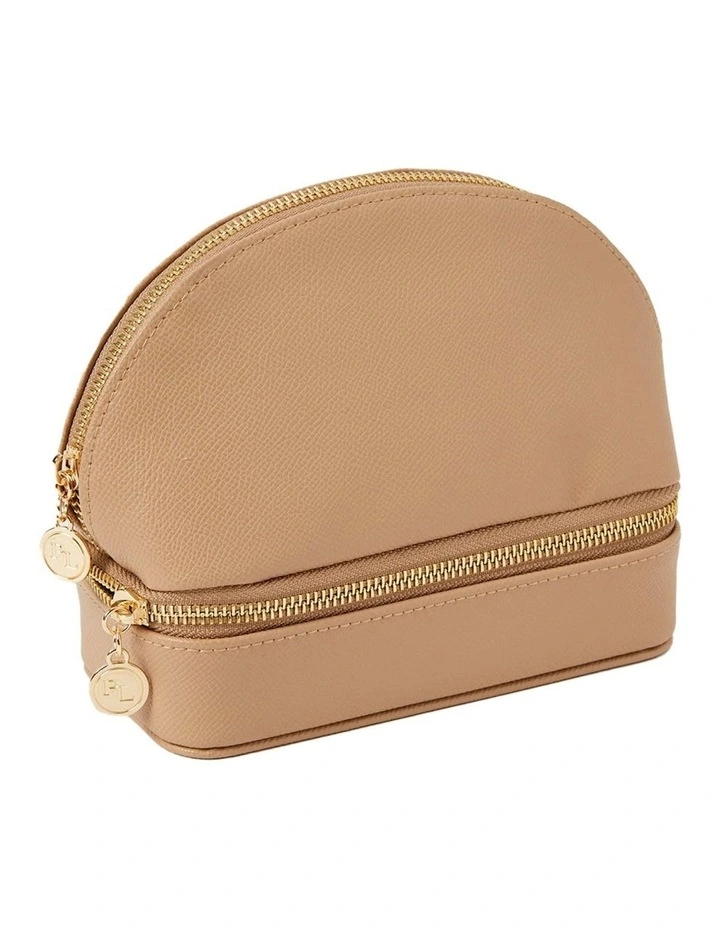 Amara Cosmetic & Jewellery Holder Case in Nude