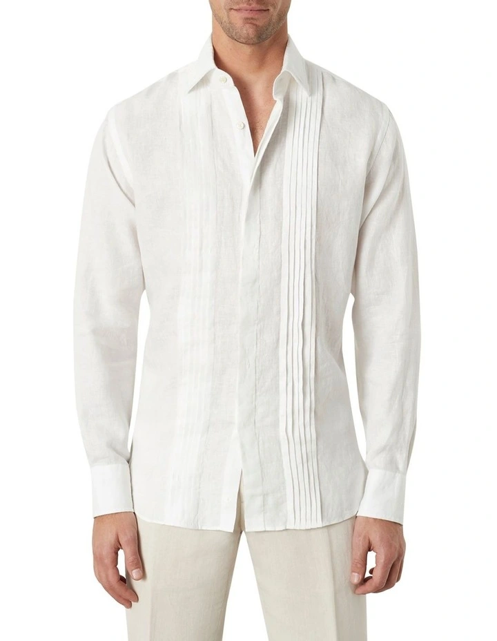 Bradfield Tuxedo Linen Shirt