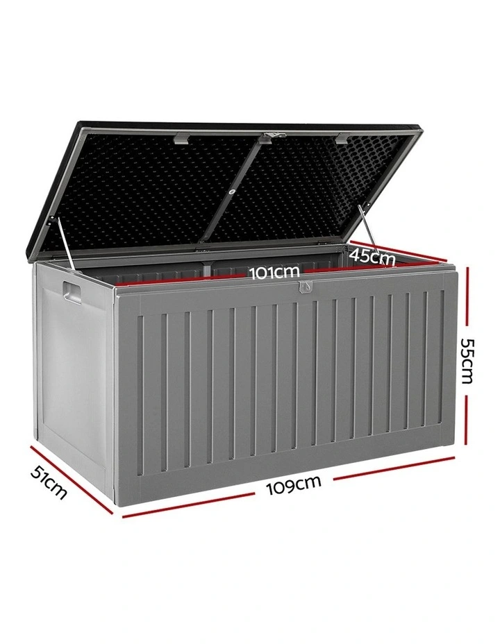 Outdoor Storage Box 270L Dark Grey