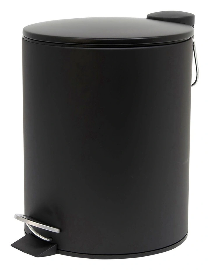 Suds Pedal Bin 5L In Black