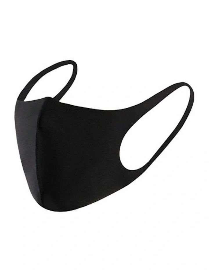 Summer Reusable Breathable Face Mask in Black