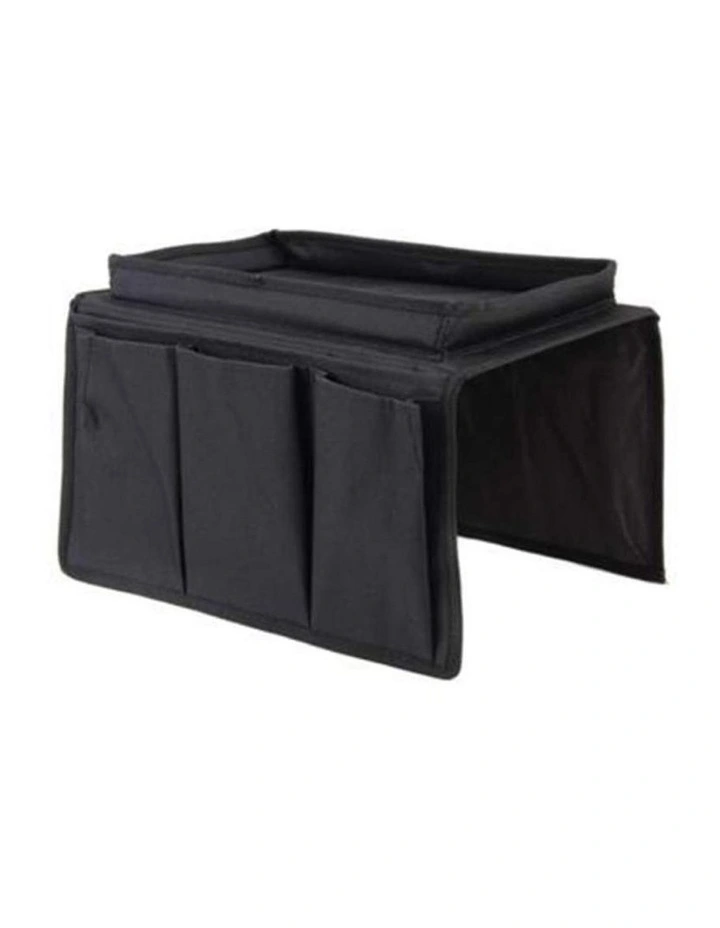 Arm Rest Organiser Storage Bag in Black