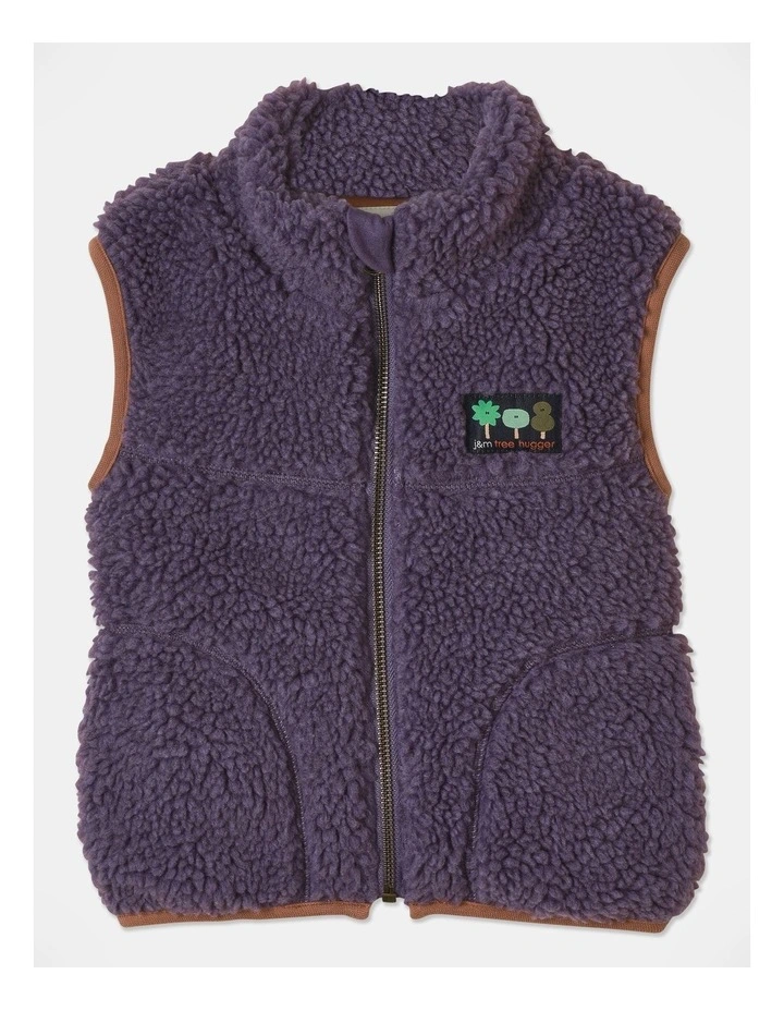 Monty Puffer Vestin in Purple