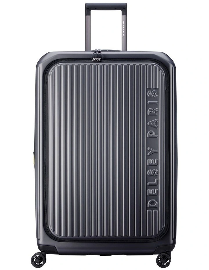 SECURITIME 77cm Expandable 4 Double Wheel Trolley Suitcase in Anthracite 00217382401
