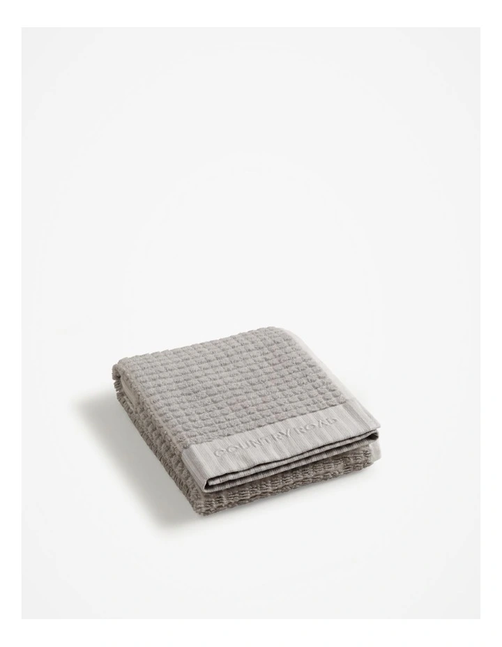 Luma Australian Cotton Hand Towel in Pale Grey