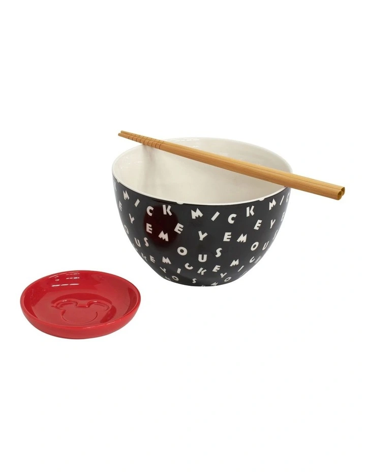 Disney Noodle Bowl and Dish in Black