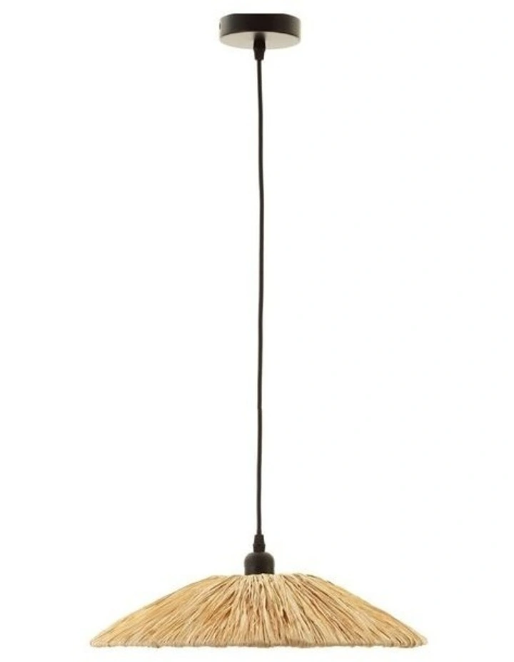 Lucia Raffia Pendant Light Small in Natural
