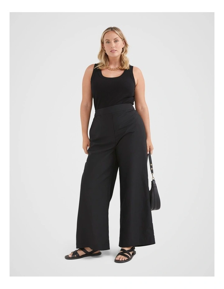The Cotton Rib Tank In Black