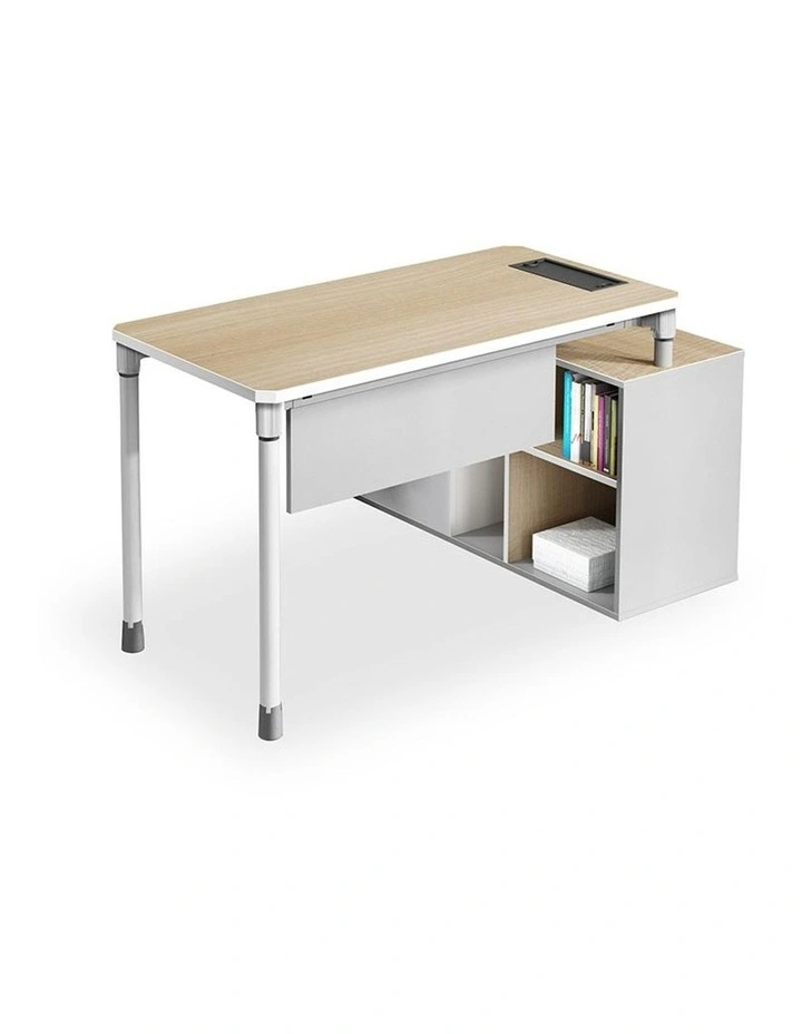 Raven Single Workstation 160-180/100cm Natural White