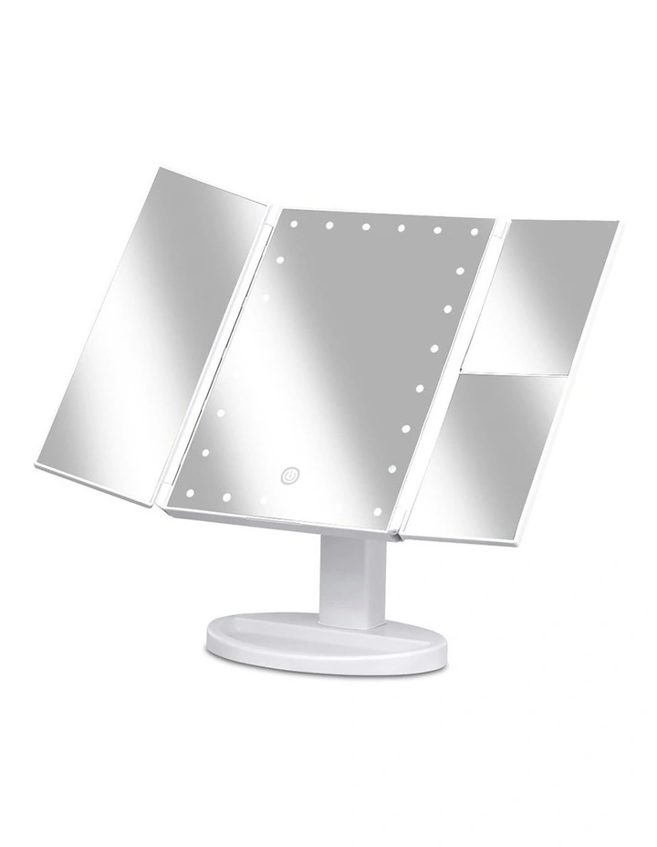 LED Tri-Fold Make Up Mirror