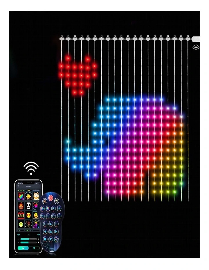 400 LED Digital Curtain Light