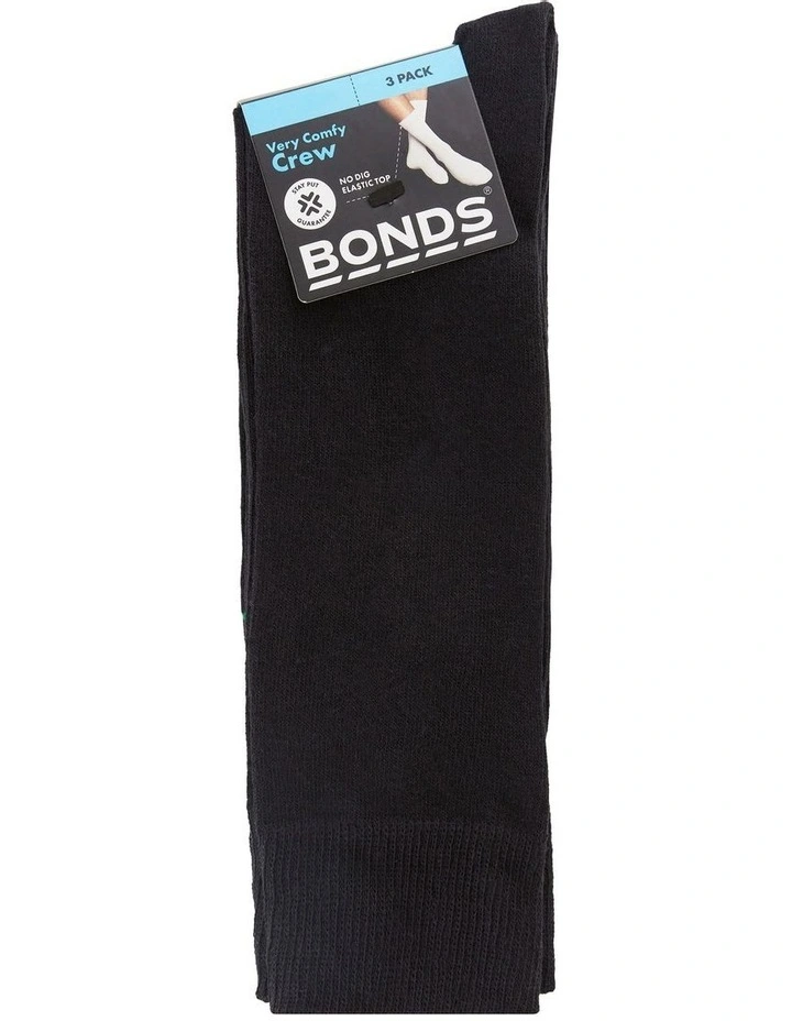Mens Oxford Business Socks 3 Pack in Black