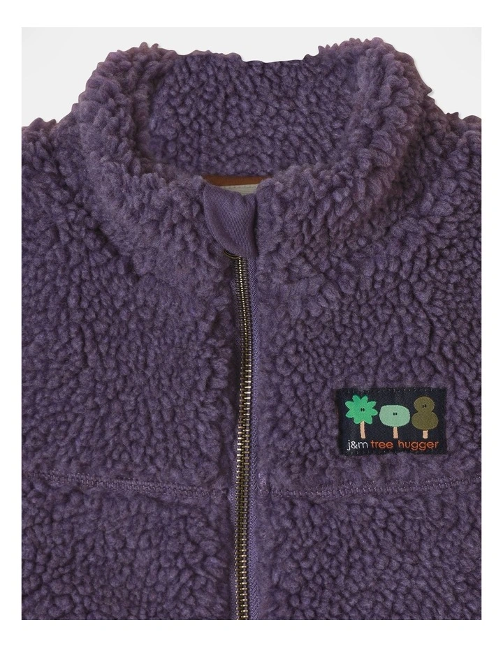 Monty Puffer Vestin in Purple