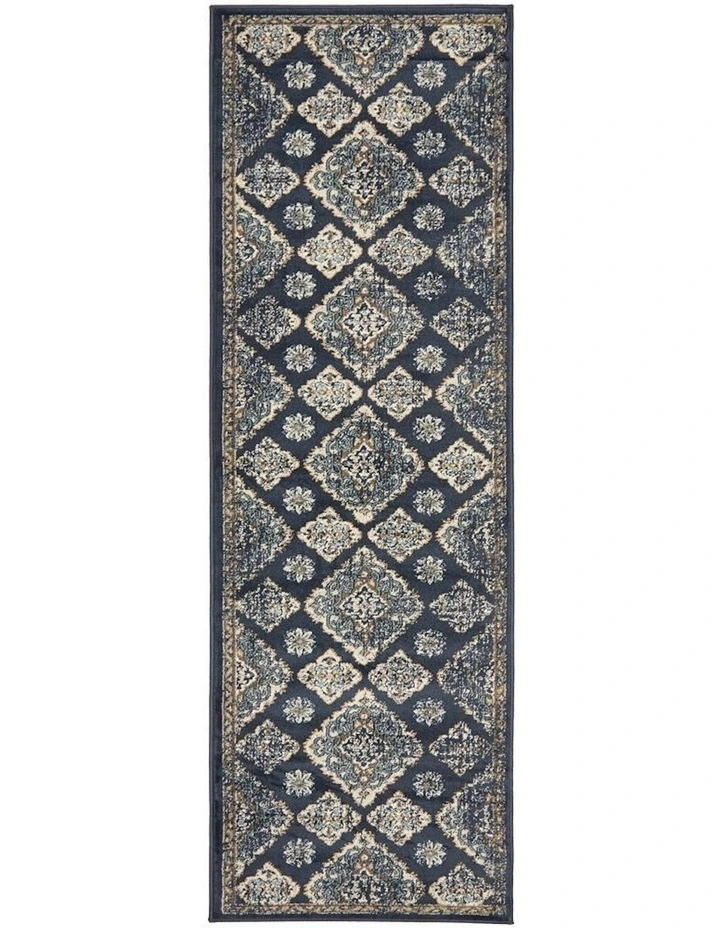 Oxford Mayfair Timeline Rug in Navy
