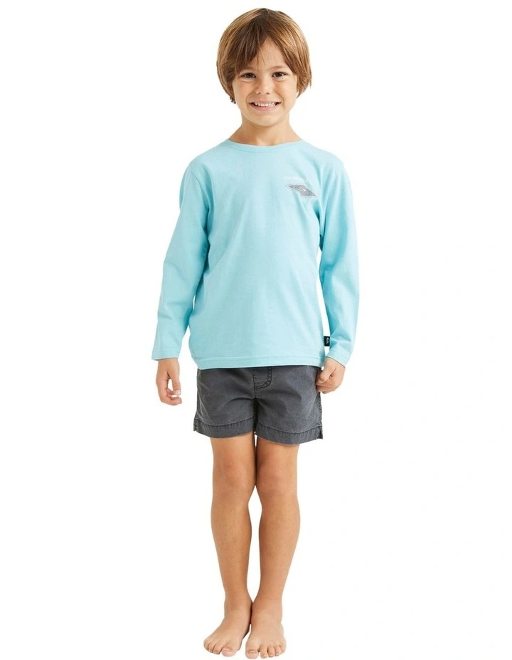 Diamond Long Sleeve T-shirt in Marine Blue