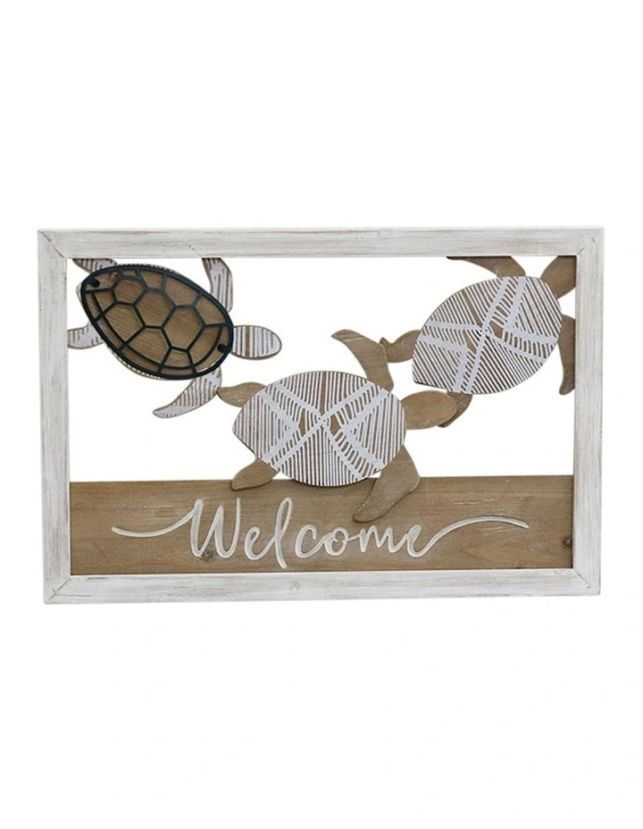 3D Framed Turtle Wall Art in Multi