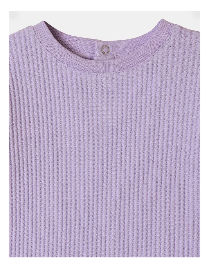 Waffle Pyjama Set in Lavender