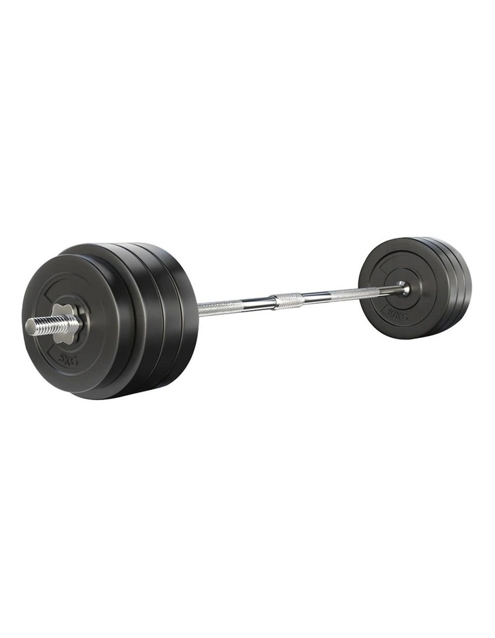 78KG Barbell Weight Plates in Black