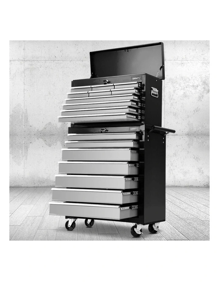 Garage Tool Box 17 Drawer in Grey