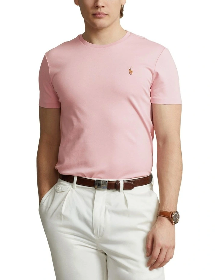 Custom Slim Fit Soft Cotton T-Shirt in Pink