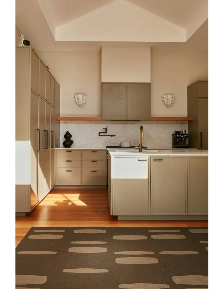 Aspect Washable New Jute Area Rug in Olive