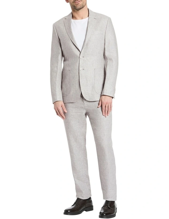 Tanton Linen Blazer in Shale
