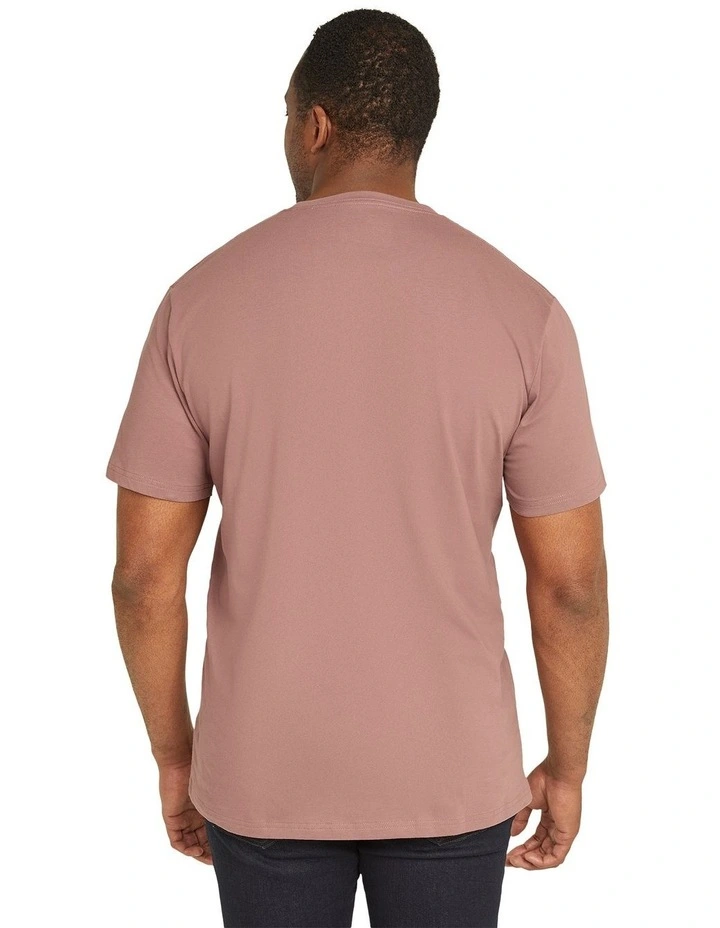 Essential Crew Neck Tee in Rose