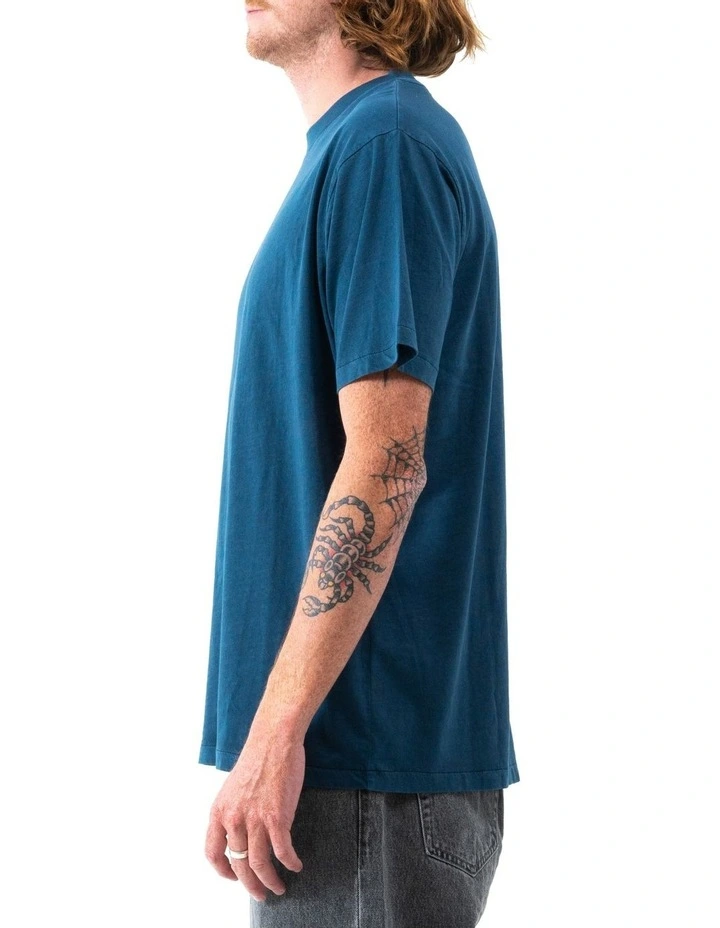 Minimal Merch Fit Tee in New Teal