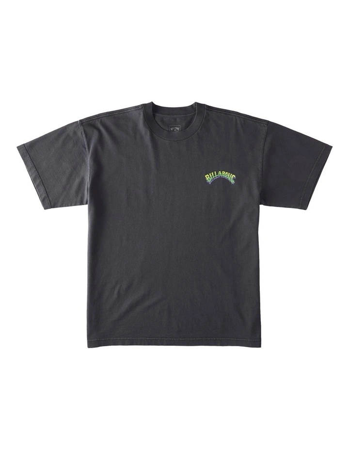 Arch Wave T-shirt in Washed Black