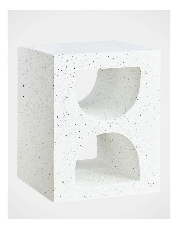 Brasilia Side Table 35.5cm in White