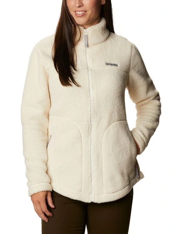 West Bend Full Zip Fleece Jacket in Chalk
