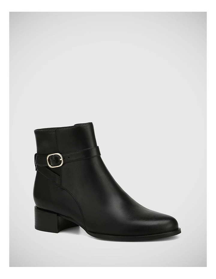 Barnes Leather Ankle Boot in Black